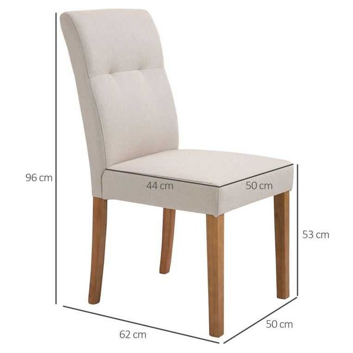 Conjunto de 2 Cadeiras com Encosto Alto