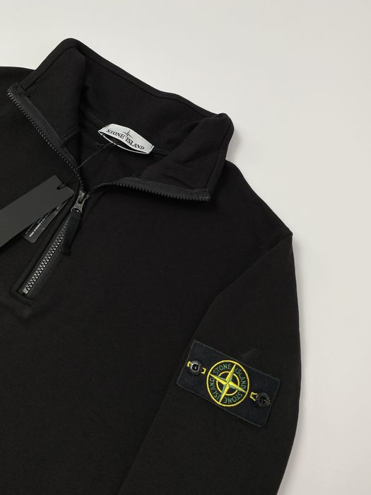 Чорний зіп світшот Стоне Ісланд Кофта Stone Island Свитшот Стонік SI