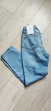 Spodnie Bershka Mom jeans denim