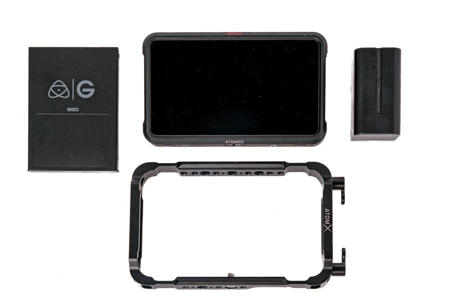 Atomos Ninja V + SSD 1TB G-Technology + Cage Kit