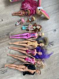 4 lalki Barbie i Ken + LoL Suprise i inne