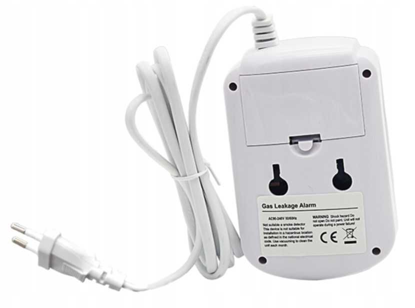 Czujnik Czadu I Gazu CO Tlenek Węgla Kabel/Bateria