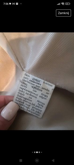 Skórzana marynarka damska Wittchen