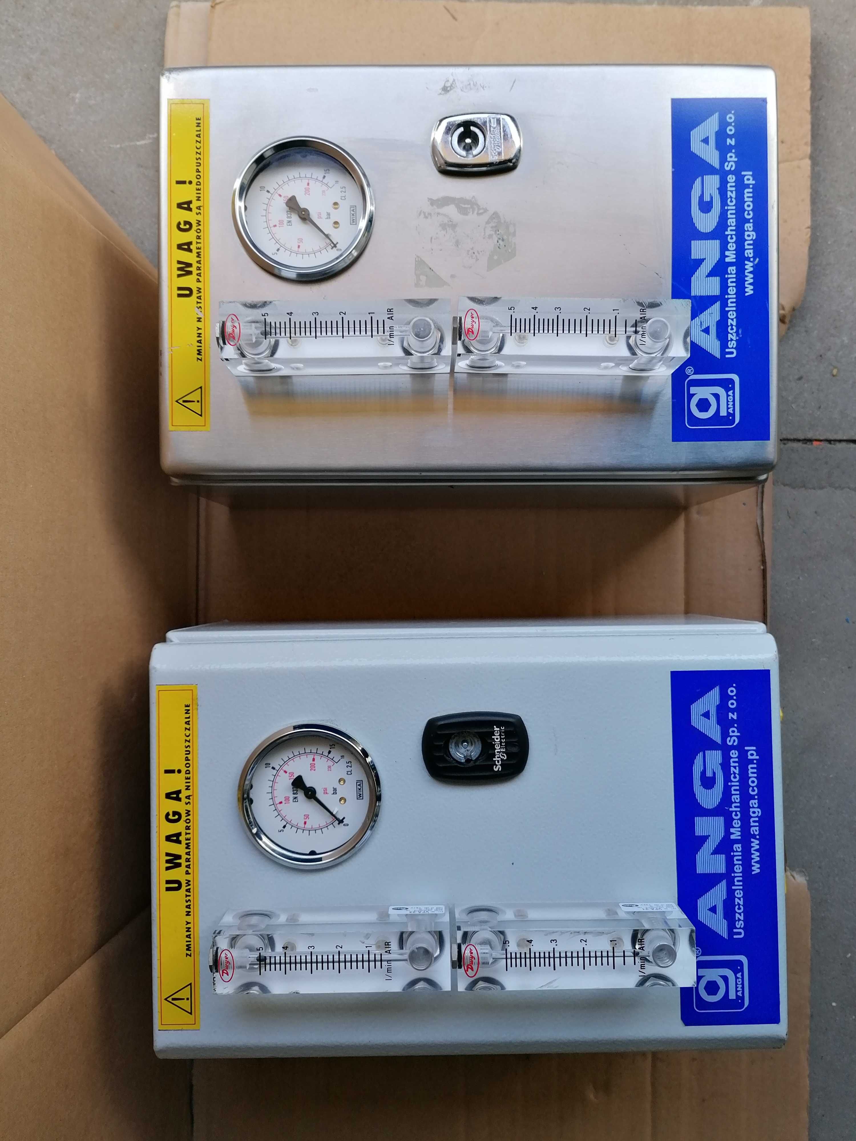 ANGA uszczelnienia mechaniczne  schemat pneumatyczny