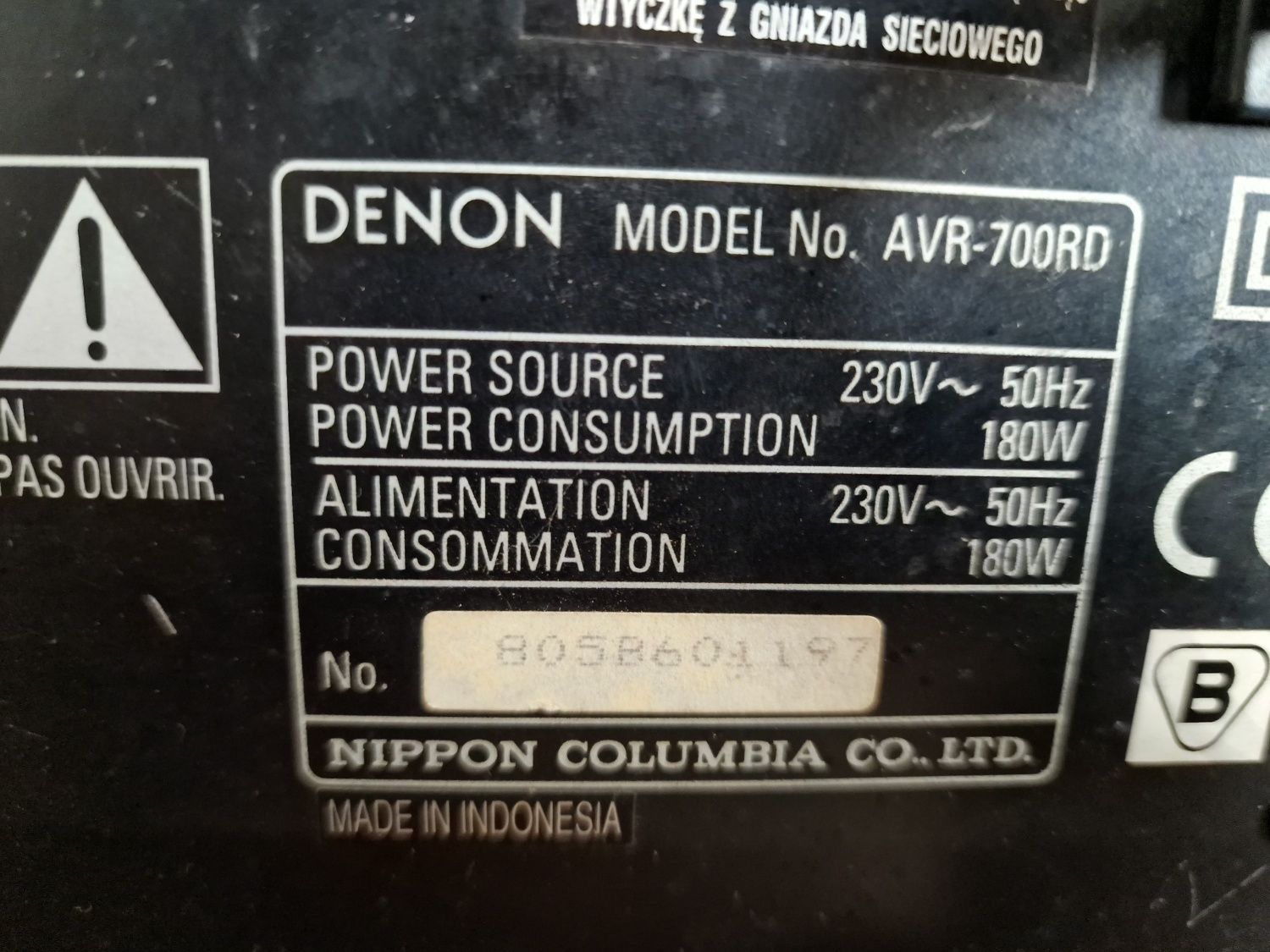 Denon avr-700rd .