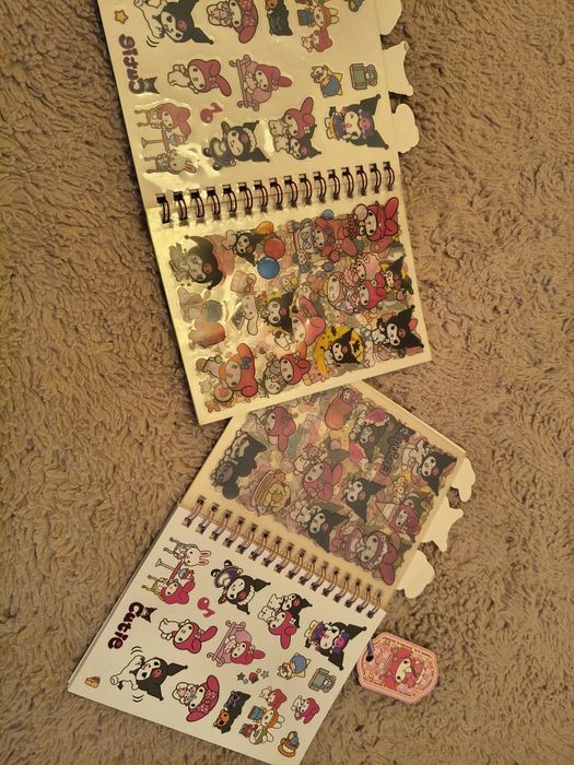 Albumy naklejki Sanrio Kuromi notesiki