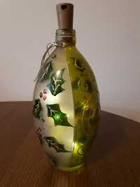 Butelka oryginalna świąteczna, karafka, lampka - okazja!
