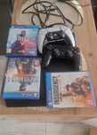 PlayStation4 pro, dwa pady + gry