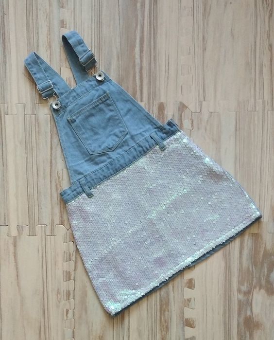 Джинсовий сарафан святковий з паєтками