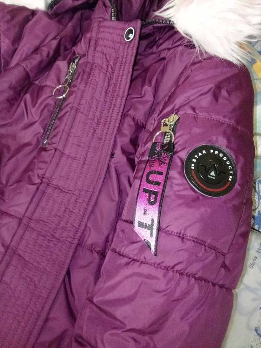 зимова куртка тепла пальто на зиму 140 146 курточка зимняя