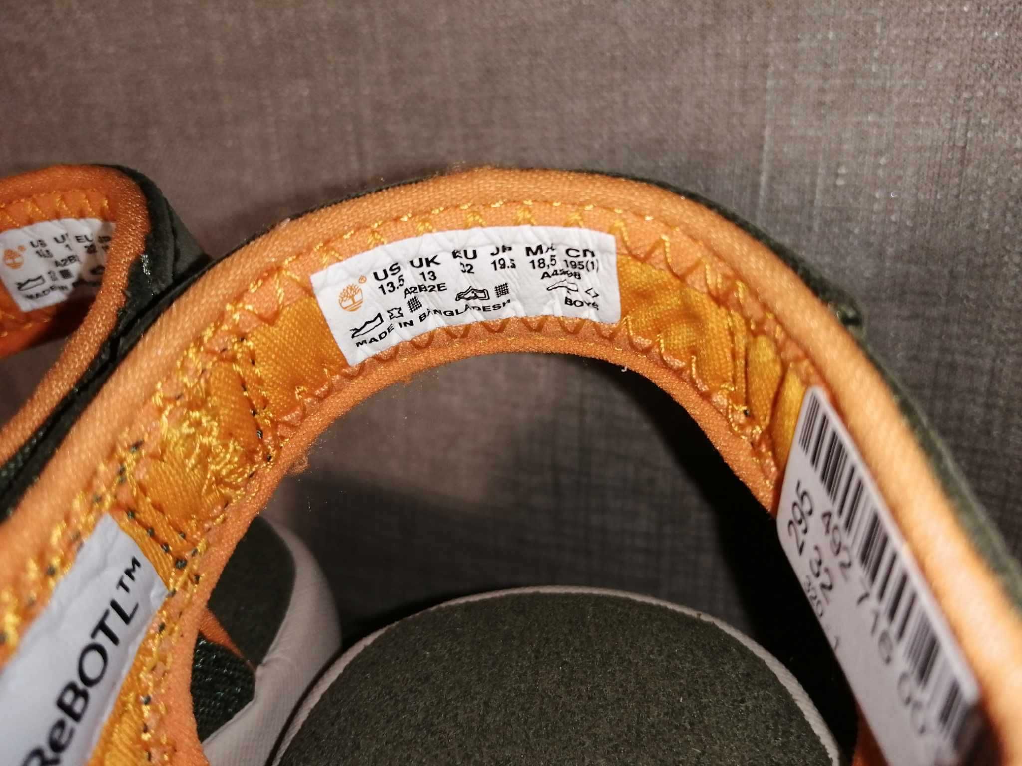 TIMBERLAND Nubble L/F2 Nowe Sandały Dziecięce 32 Oryginalne Zamszowe