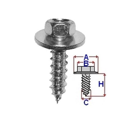 Wkręty Montażowe 6-Kątny Łeb 6,2X22Mm 20Szt