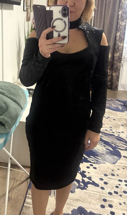 Плаття гламурне велюрове