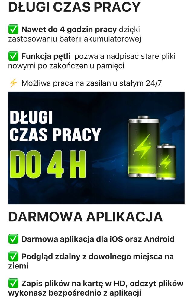 Zegar budzik ukryta kamera szpiegowski