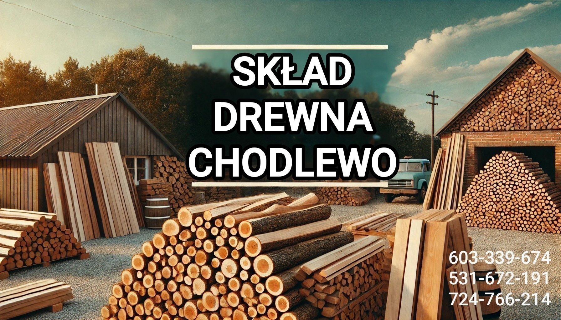 Drewno kominkowe – sezonowane i świeże | Zrzyny tartaczne | Dowóz