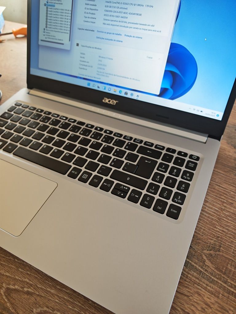 Portatil Acer Aspire A515-55G 15.6" Intel I5-1035G1 512GBSSD 8GB Ram