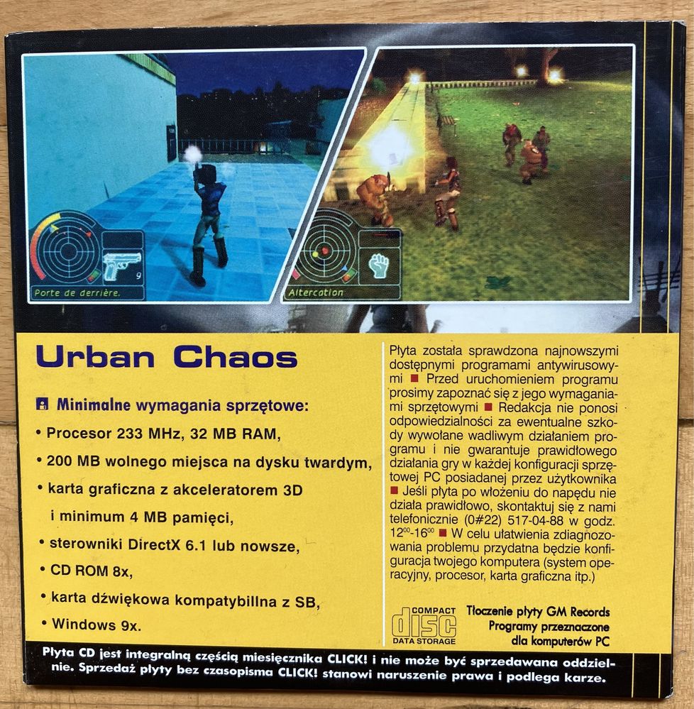 PC-Click Urban Chaos - gra