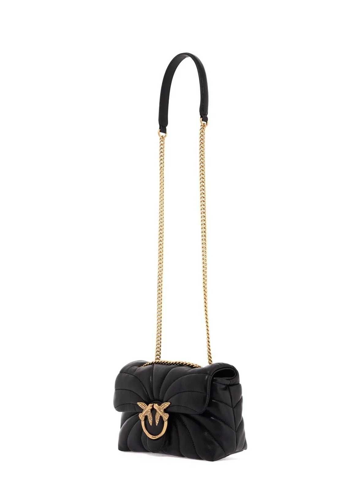 PINKO skórzana torebka listonoszka LOVE PUFF MINI BUTTERFLY