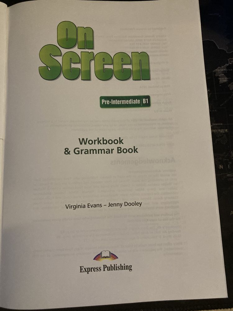 On Screen B1 Workbook & Grammar Book