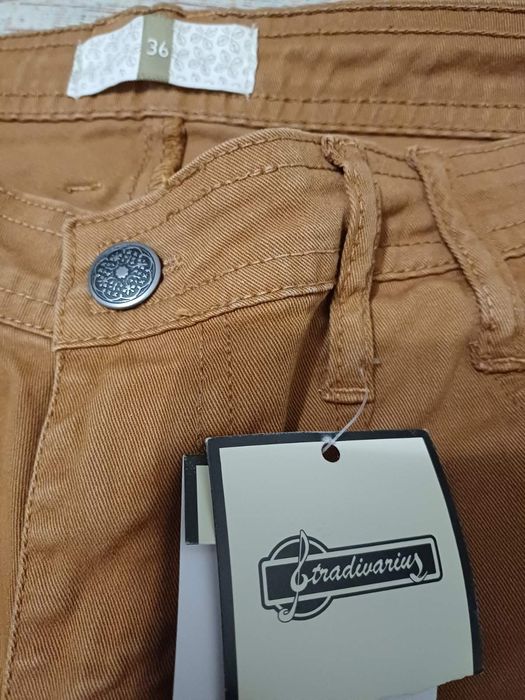 Продаю коричневые джинсы-брюки, 36 евр (44 ukr),  Stradivarius