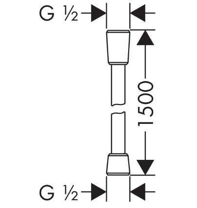 Waz prysznicowy HANSGROHE Isiflex 150cm nowy GWARANCJA
