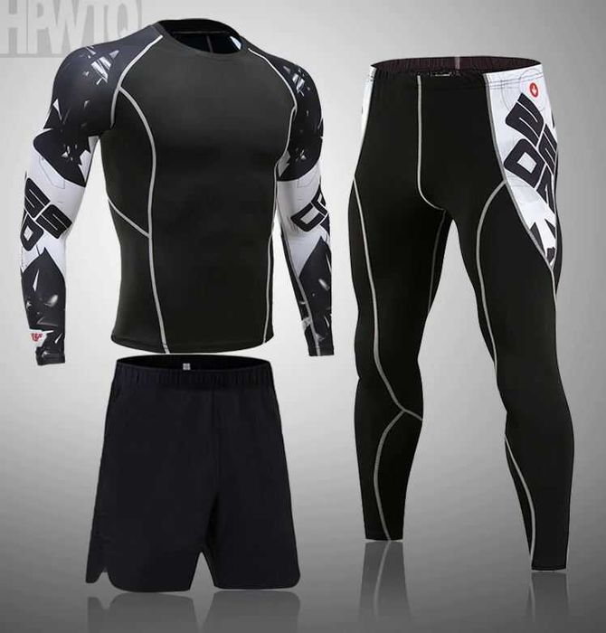 Рашгард 4в1 для фітнесу, ММА, Термобілизна, Crossfit, Компресіон одяг