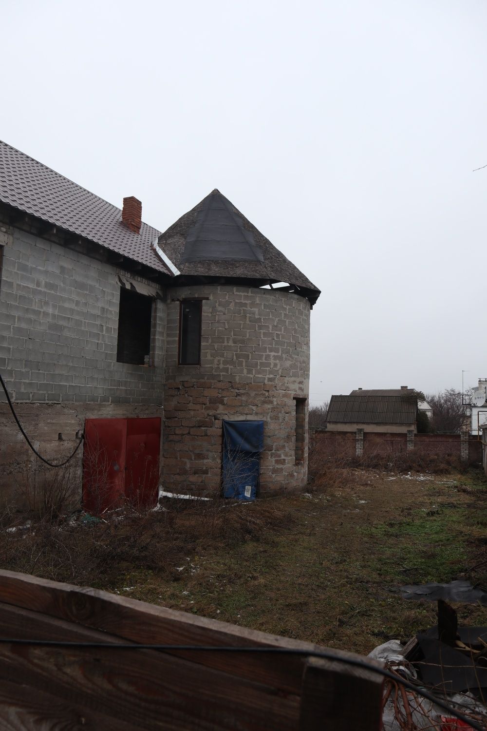 Недостроенный (81%) 2эт дом в Романково с участком 5сот