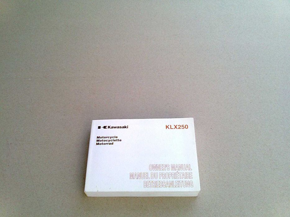Manual do Proprietário Original Kawasaki KLX 250