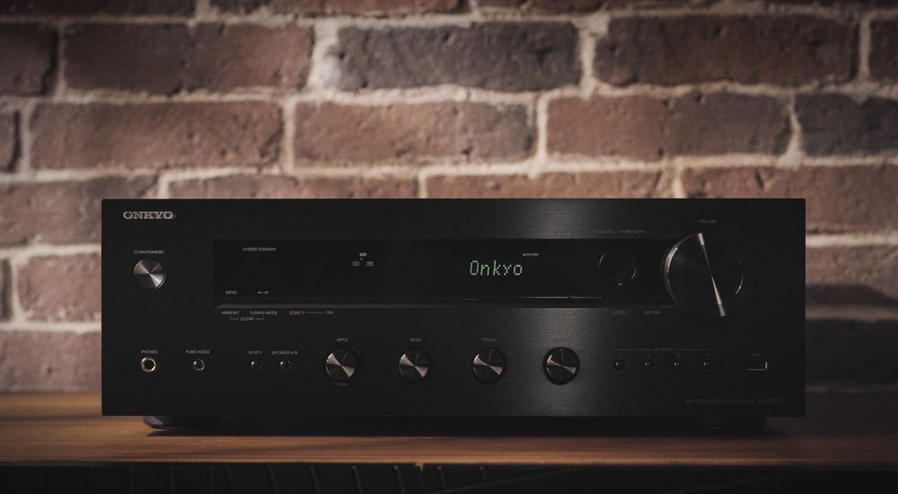 Onkyo TX-8470 Czarny Aplituner Stereo 8K Dostępny od ręki