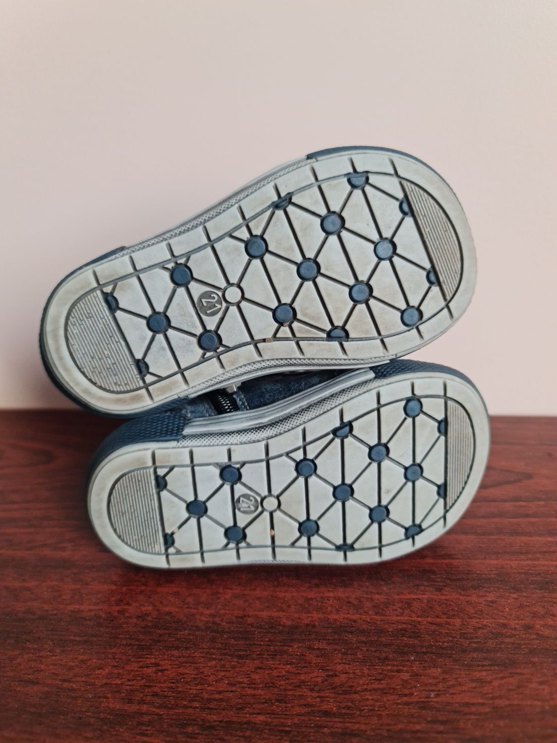 Buty trzewiki kozaki granatowe jesienne zimowe