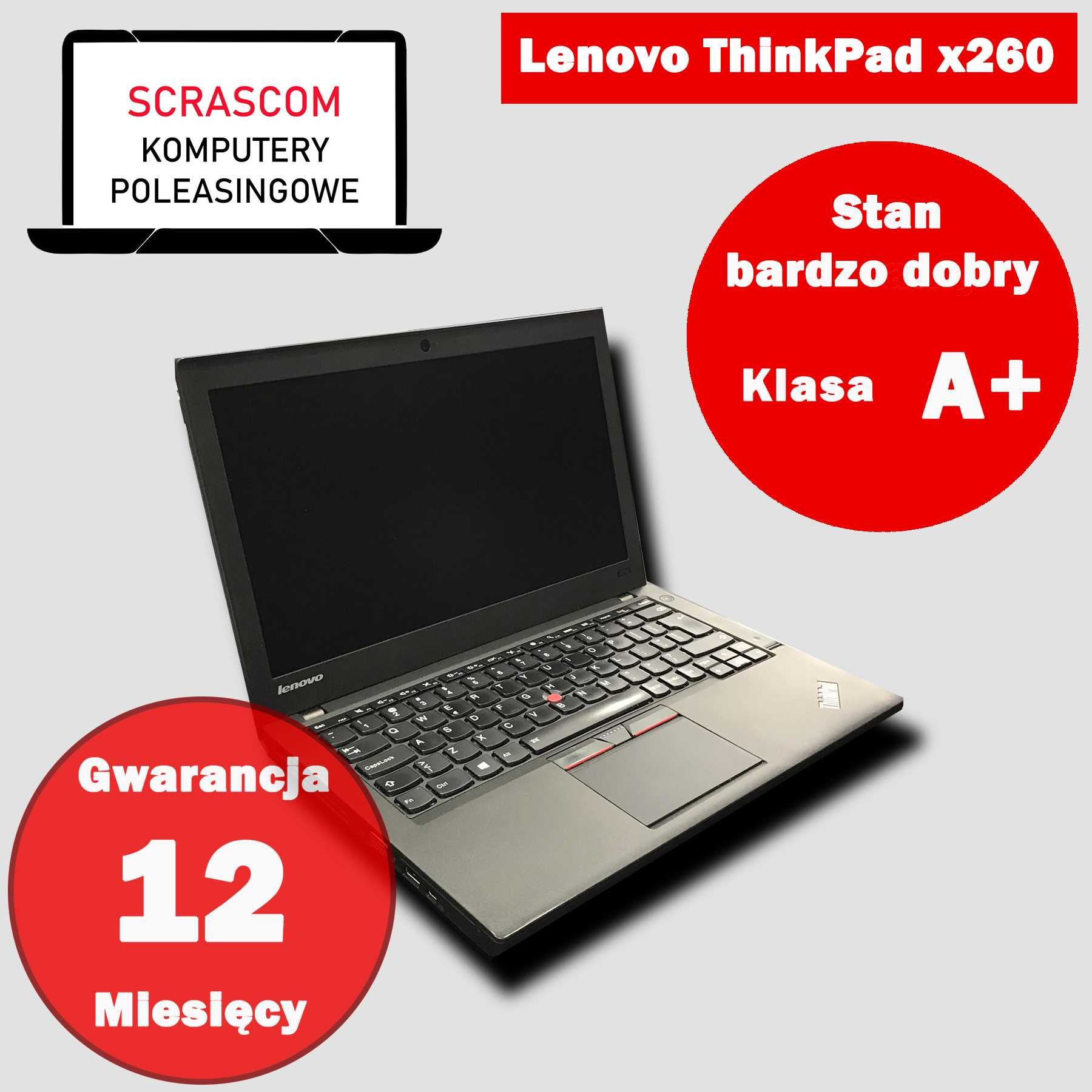 Laptop Lenovo ThinkPad X260 core i7 8GB 128GB SSD GWAR 12msc