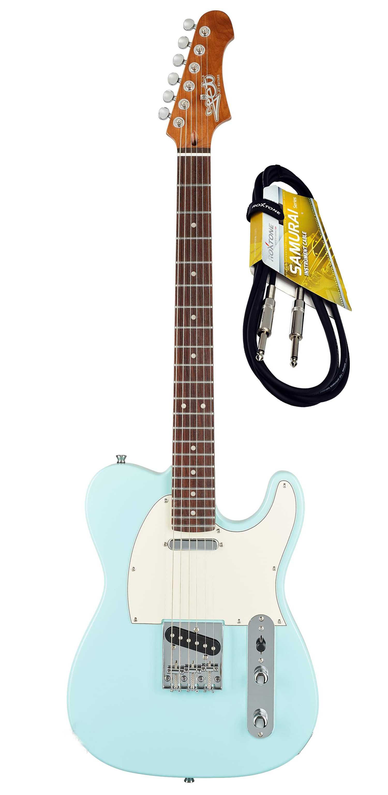 JET JT-300 BL R gitara elektryczna telecaster + kabel