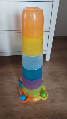 Wieża układanka z piłeczkami piramida, zabawka dla dzieci