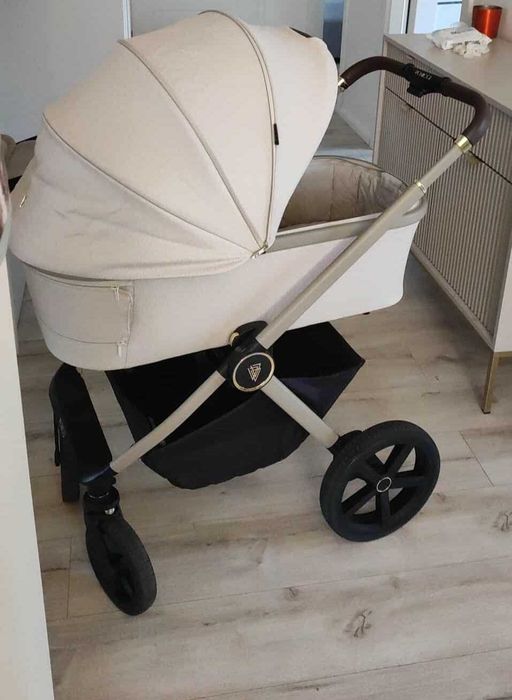 Wozek Venicci Tinum Upline Stone Beige. Gondola + spacerowka