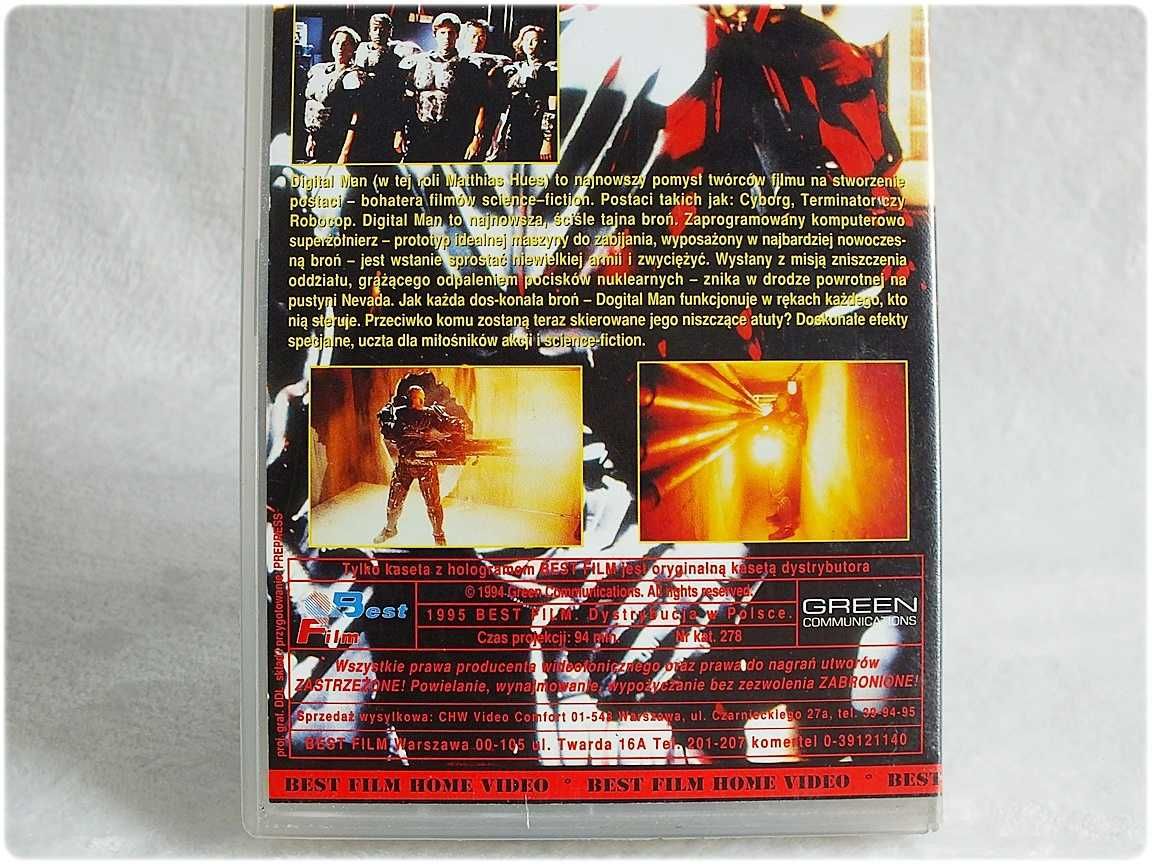 Kaseta VHS '' Digital Mam '' Matthias Hues Film na Video ORYGINAŁ