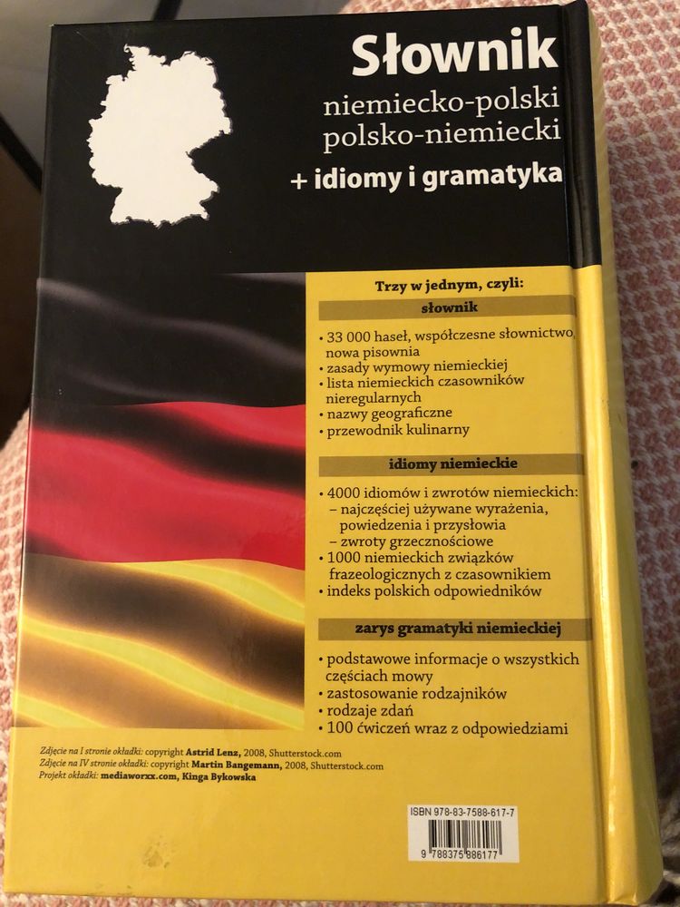 Słownik niemiecko polski, polsko niemiecki + idiomy i gramatyka