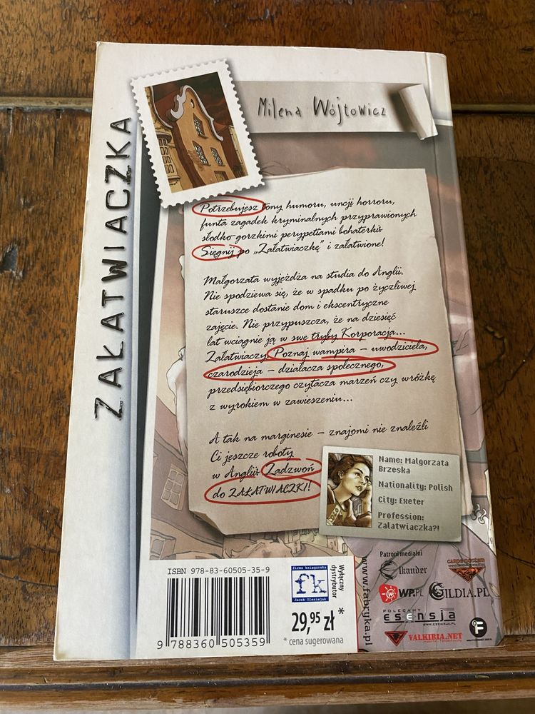 Załatwiaczka - Milena Wójtowicz - Fabryka Słów