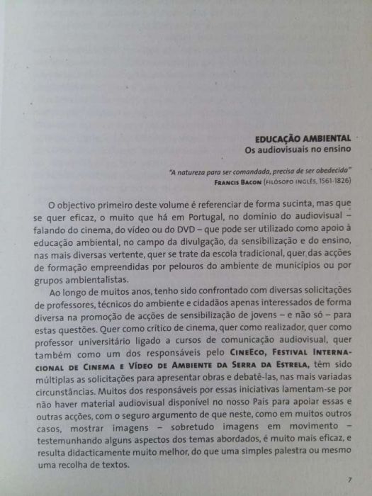 Educação Ambiental Os Audiovisuais no Ensino de Lauro António