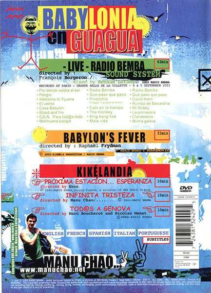 Manu CHAO - babylonia en guagua 2002 - DVD