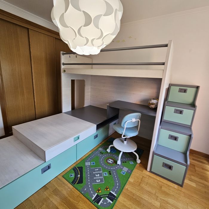 Beliche com secretária