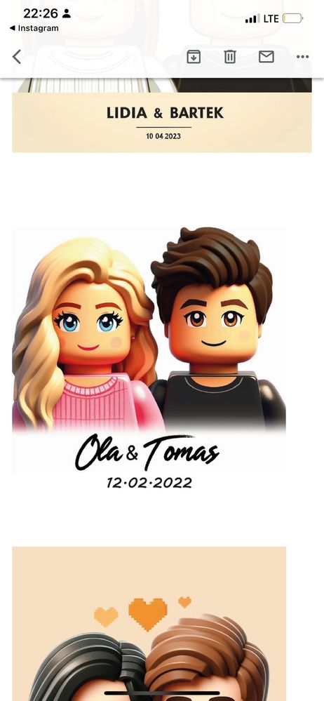 Personalizowana grafika w stylu LEGO