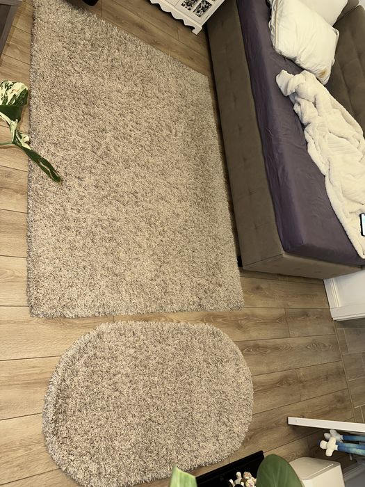 Ковер великий + малий,  бежевий