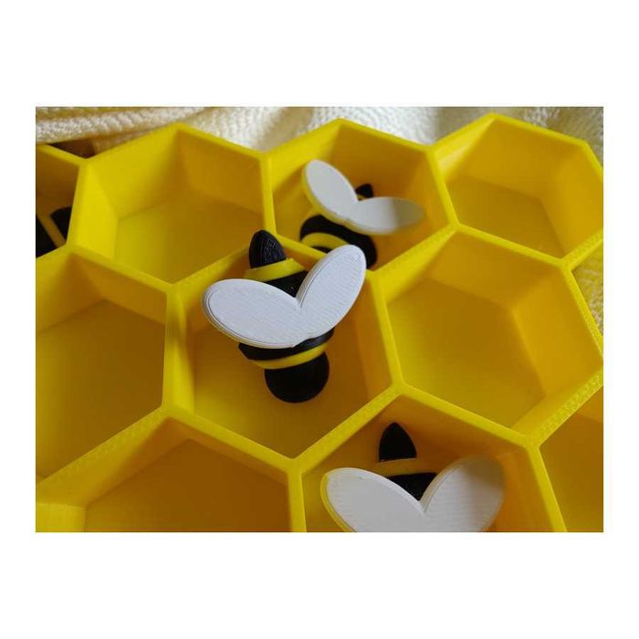 Zestaw pszczoły + plaster miodu duży