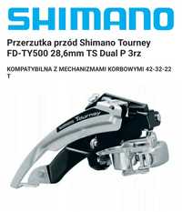 Przerzutka przód Shimano Tourney FD-TY500 28,6mm TS Dual P 3rz