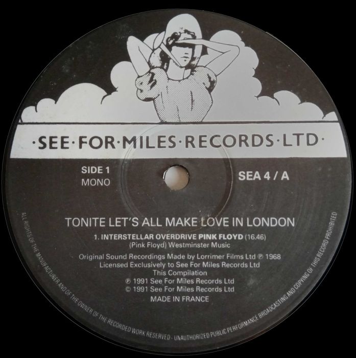 Pink Floyd	- - - - -	Tonite Let's All Make Love In London	- - - - -	LP