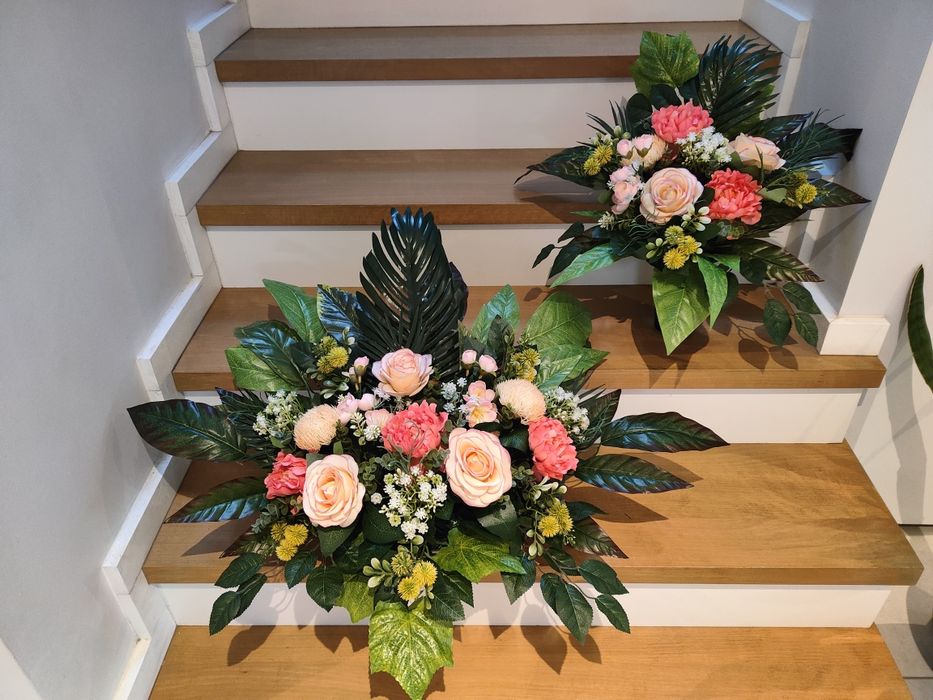 Kompozycja nagrobna doniczka+wazon