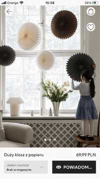 Adwentowa lampa gwiazda H&M HM Home