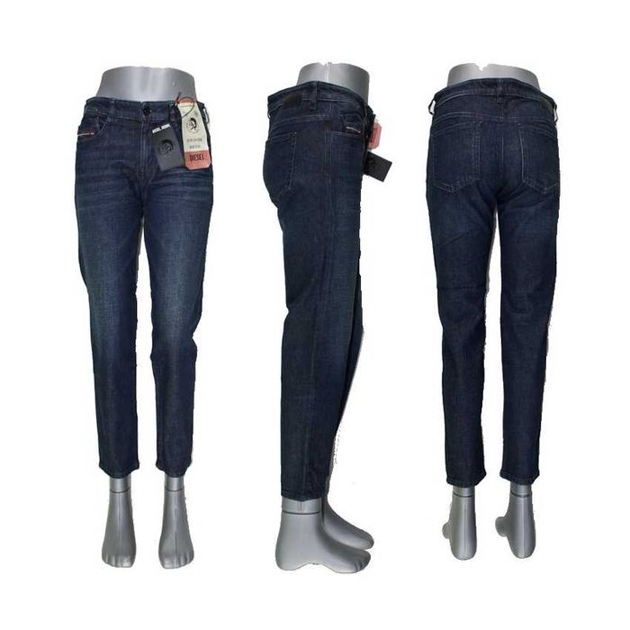 Damskie jeansy Diesel D-Rifty Slim niski stan granat nowe oryg.W31/L32