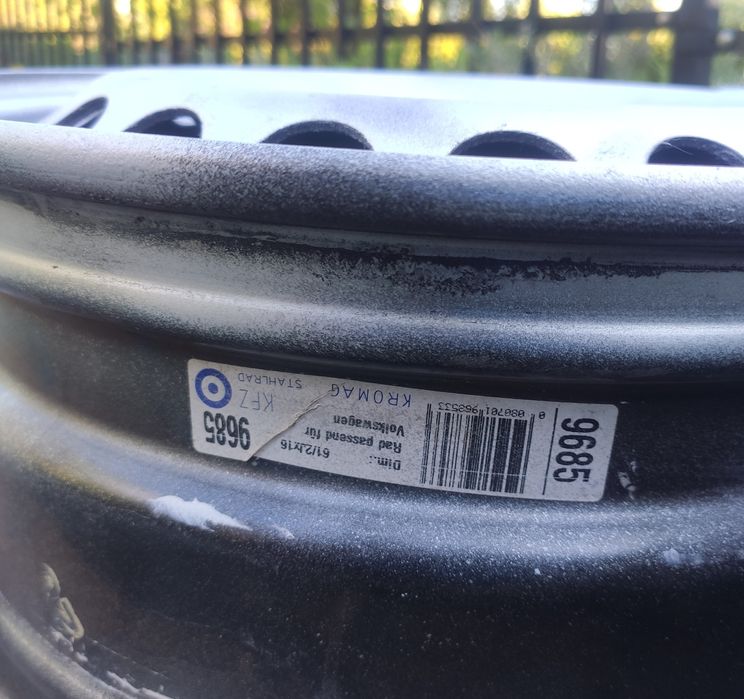 4x 16" FELGI STALOWE 5x112 ET51 6,5J VW T4 wzmacniane BUS VAN transpor