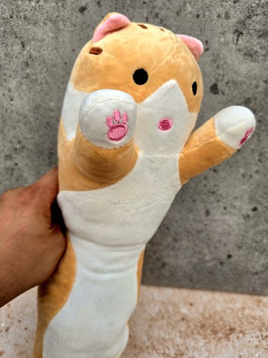 Długi pluszak maskotka Kot Kotek parówa HIT nowy